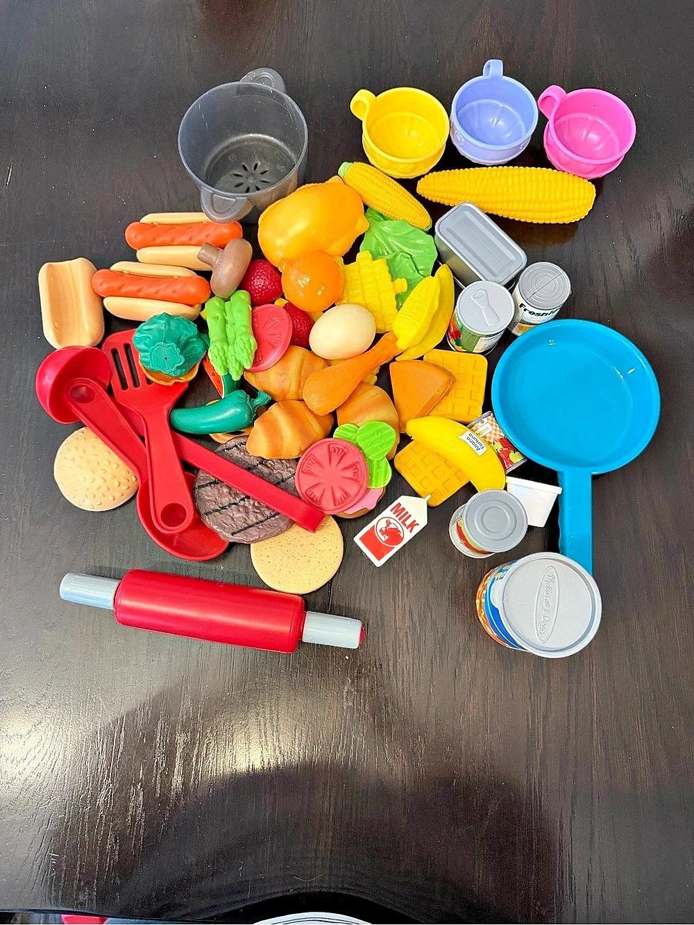 Pretend Play Food & Kitchen Toy Set Multicolor